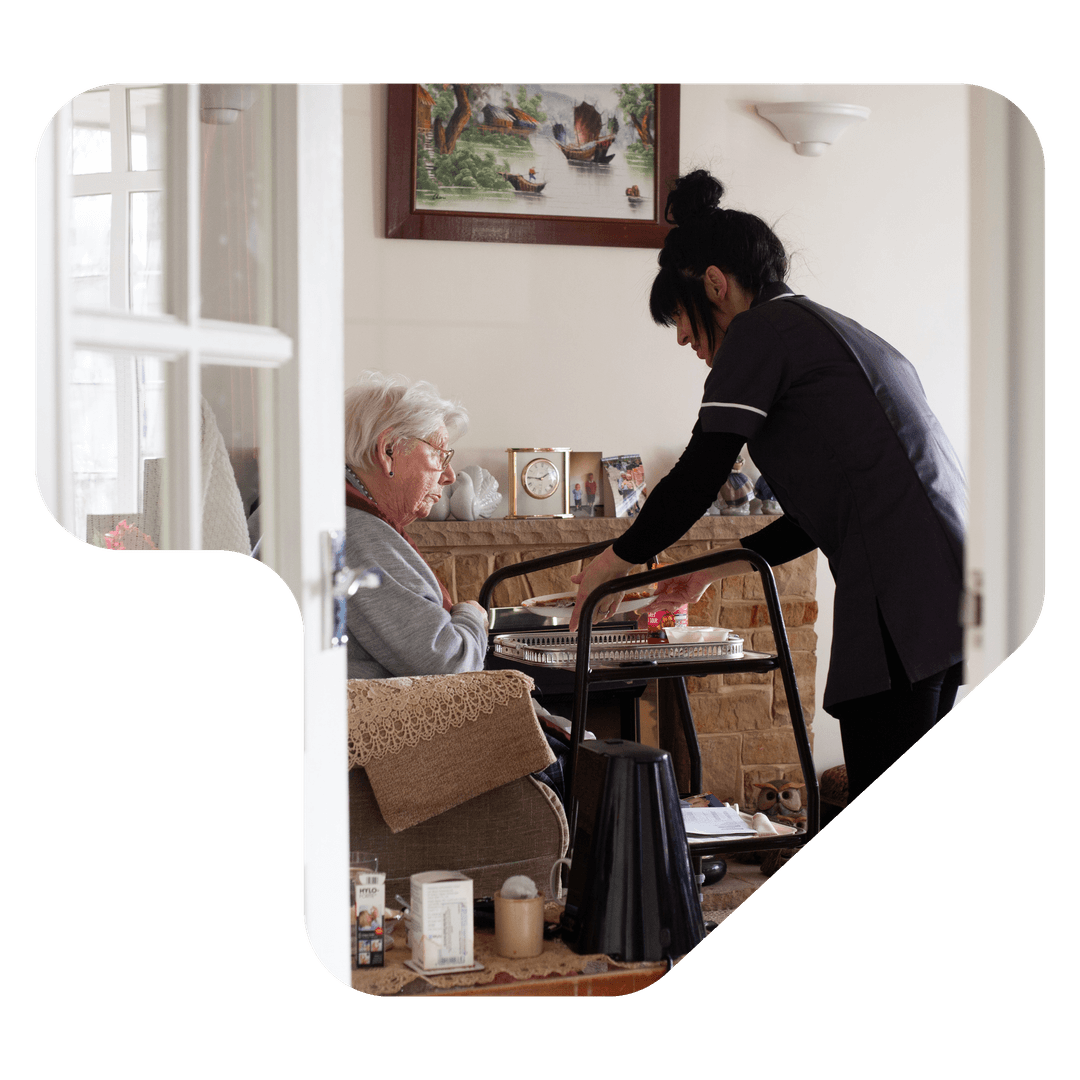 Carer worker taking care of the Elder Person